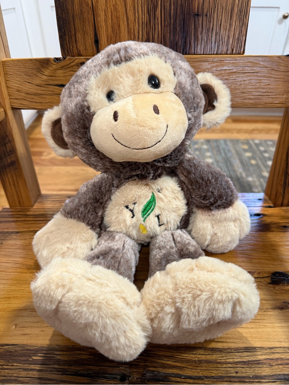 Monkey Stuffie Young Essential Oils, Plush Stuffed, Zipper Back, Warmable